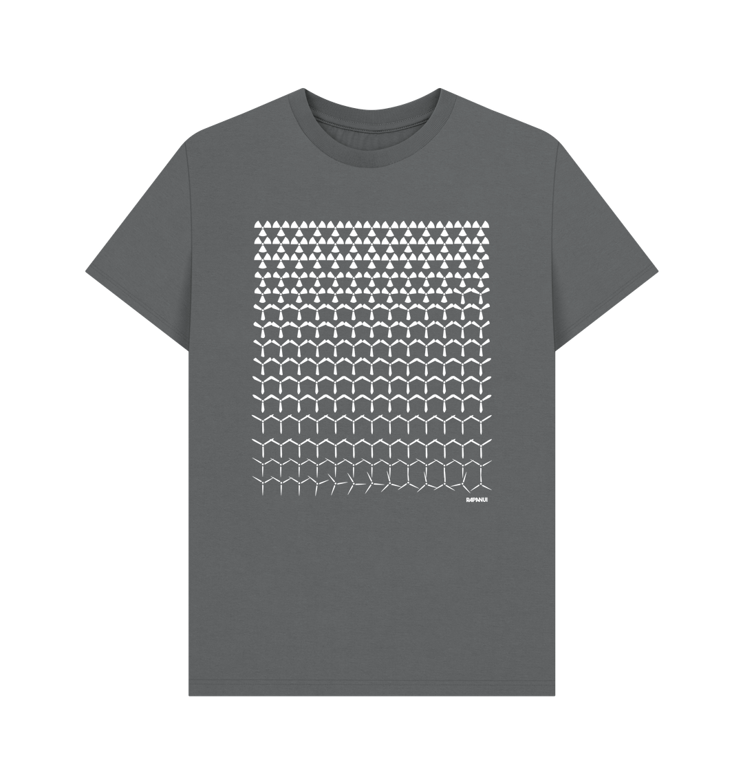 Slate Grey Printed T-shirt Front