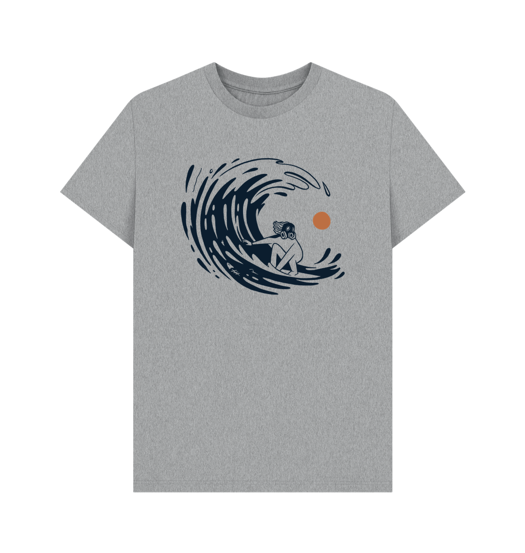Athletic Grey Printed T-shirt