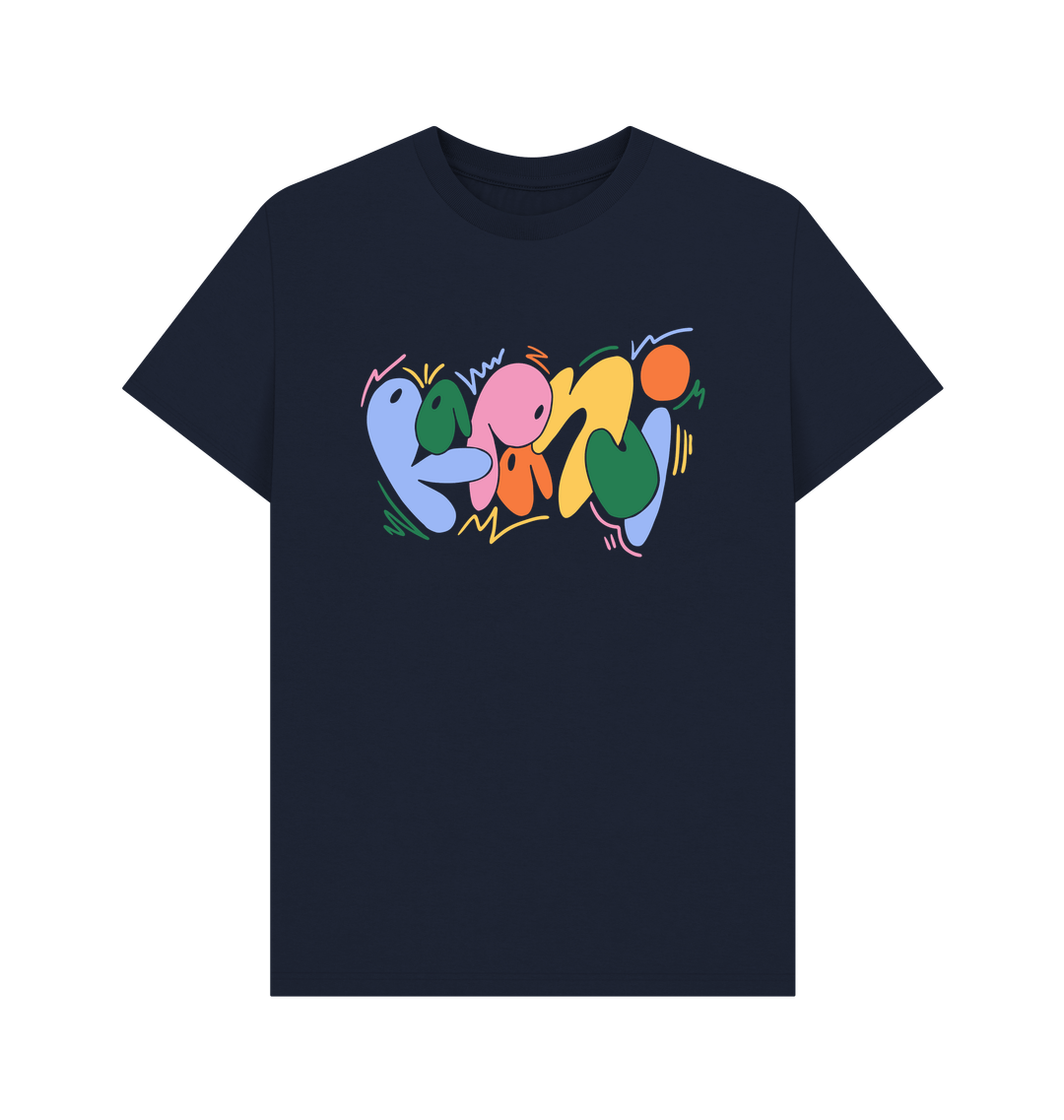 Navy Blue Printed T-shirt