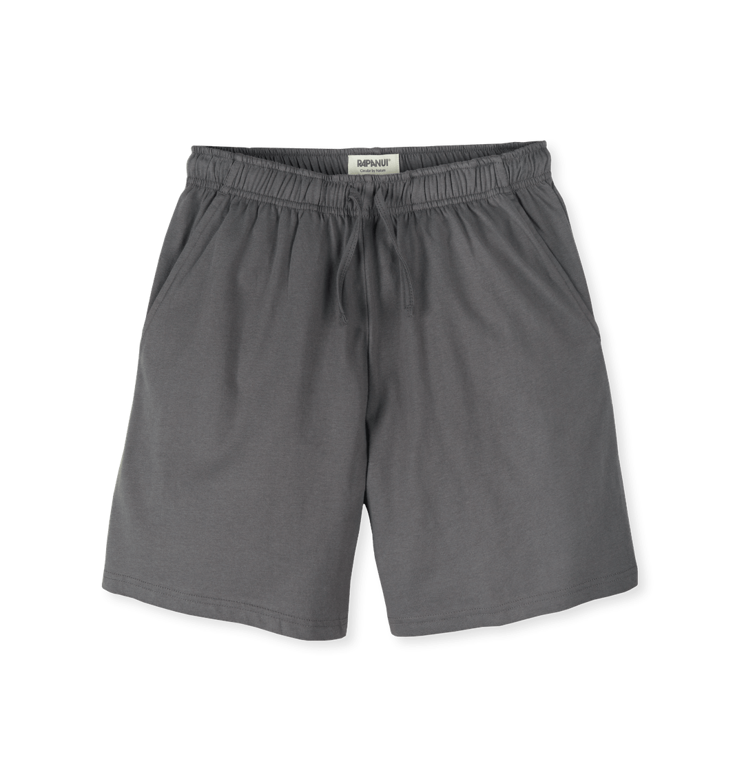 Slate Grey Printed Mens Shorts Front