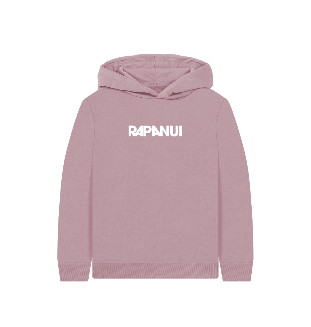 Mauve Printed Kids Hoodie