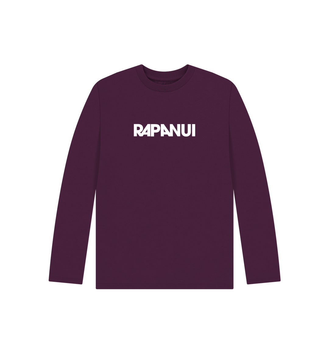 Purple Printed Kids T-Shirt Front