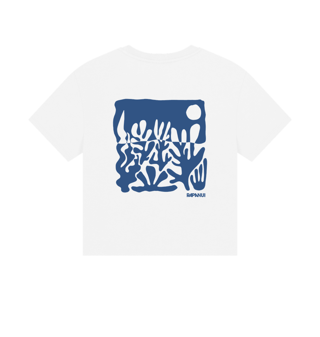 White Printed T-shirt Back