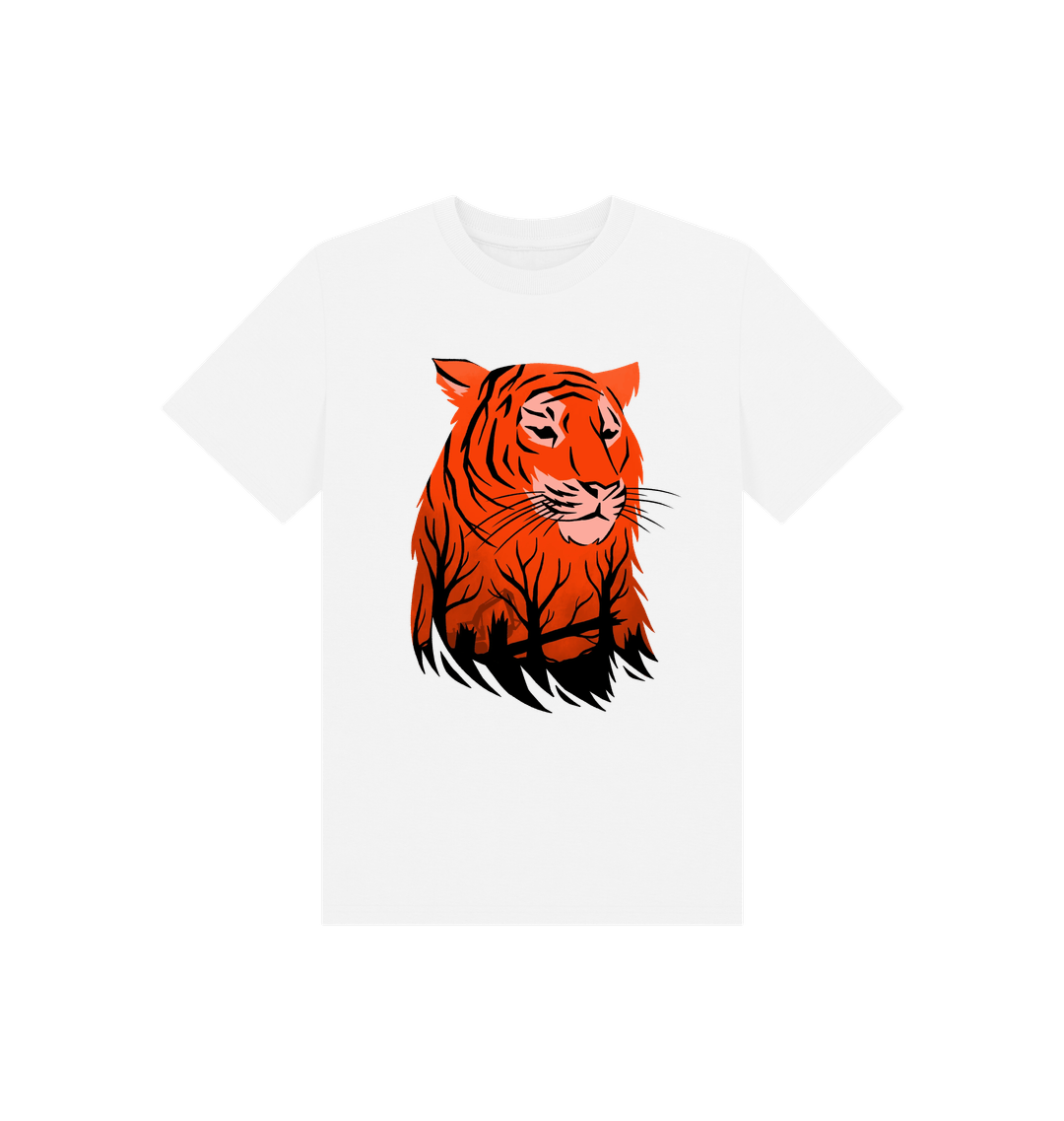 White Printed Kids T-Shirt