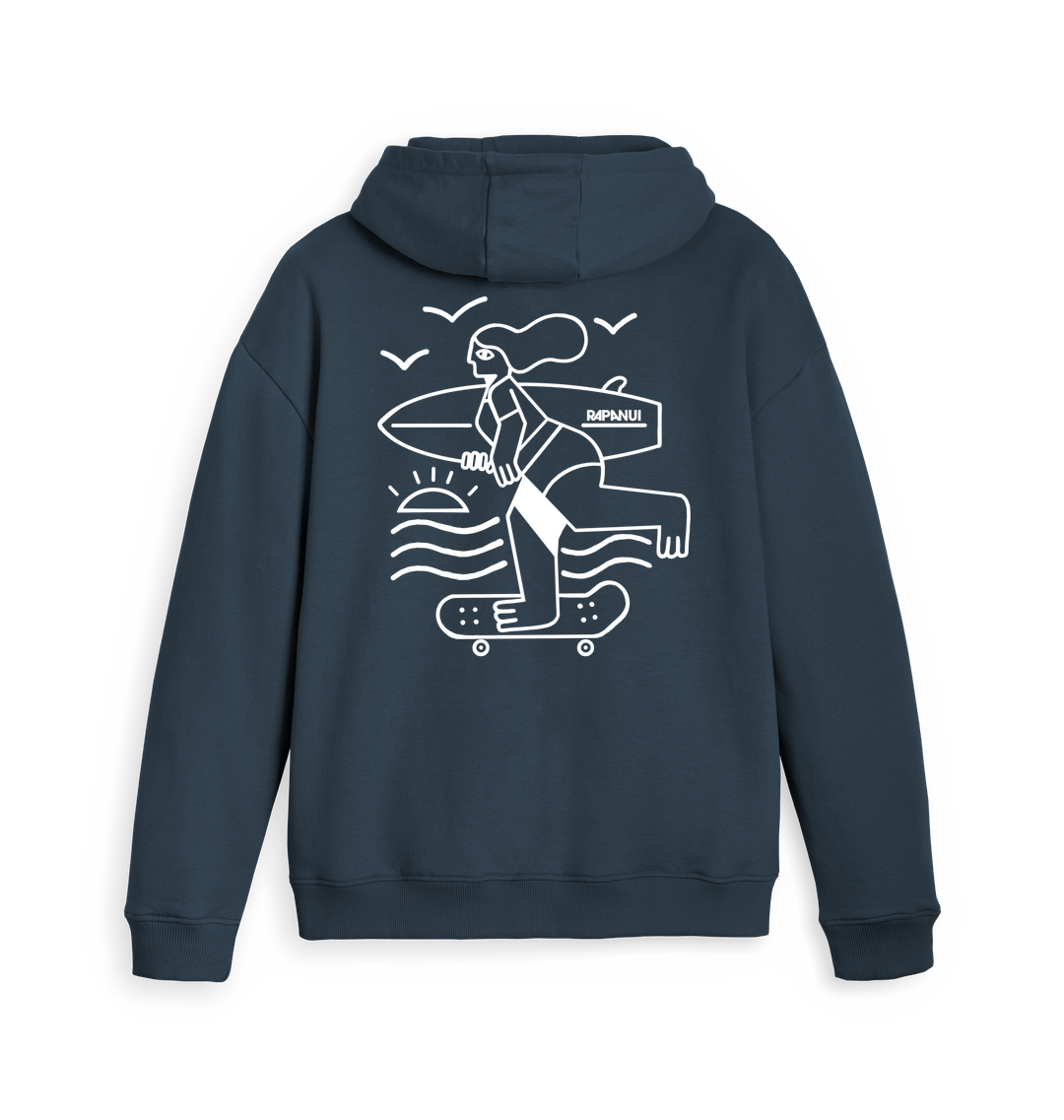 Navy Zip hoody
