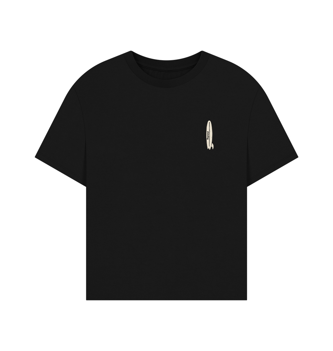 Black Printed T-shirt Front