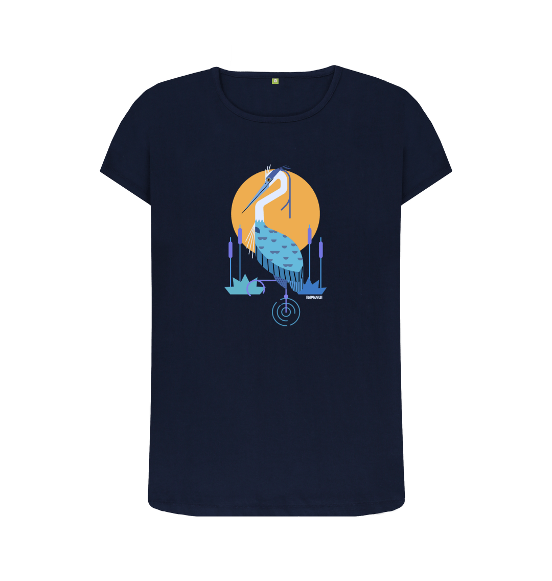 Navy Blue Printed T-shirt Front
