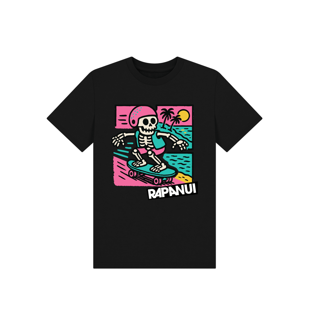 Black Printed Kids T-Shirt