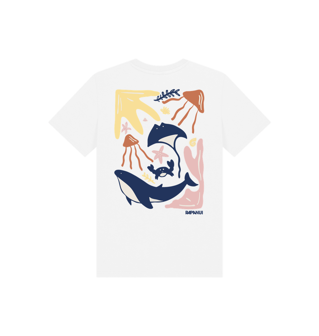 White Printed Kids T-Shirt