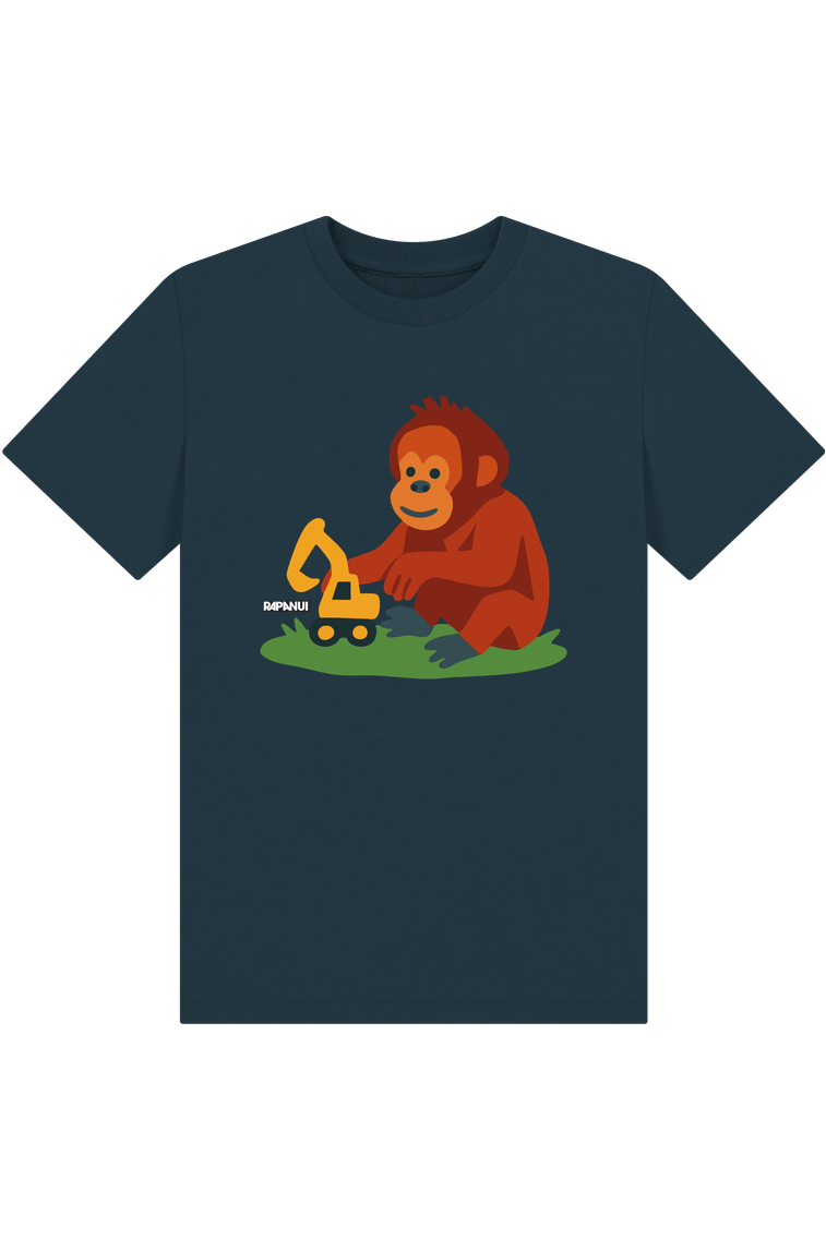 Denim Blue Printed Kids T-Shirt