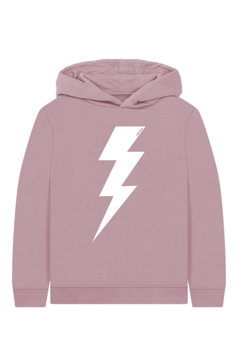 Mauve Printed Kids Hoodie