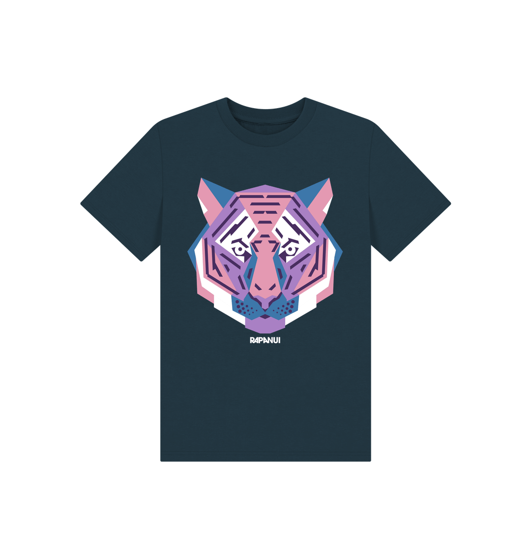 Denim Blue Printed Kids T-Shirt