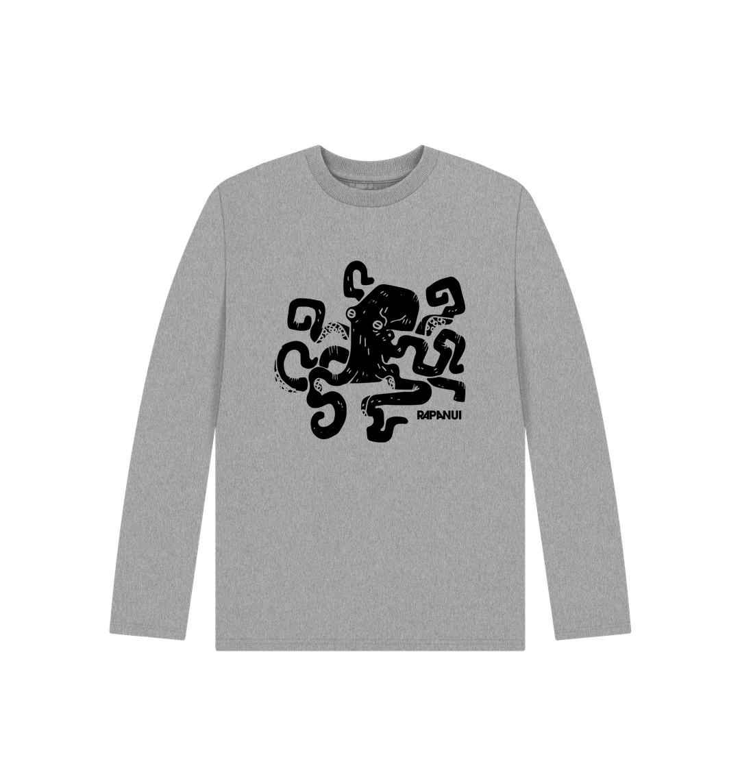 Athletic Grey Printed Kids T-Shirt Front
