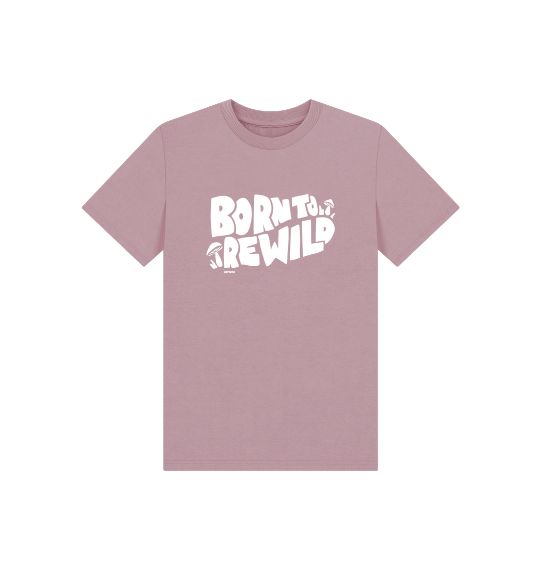 Mauve Printed Kids T-Shirt
