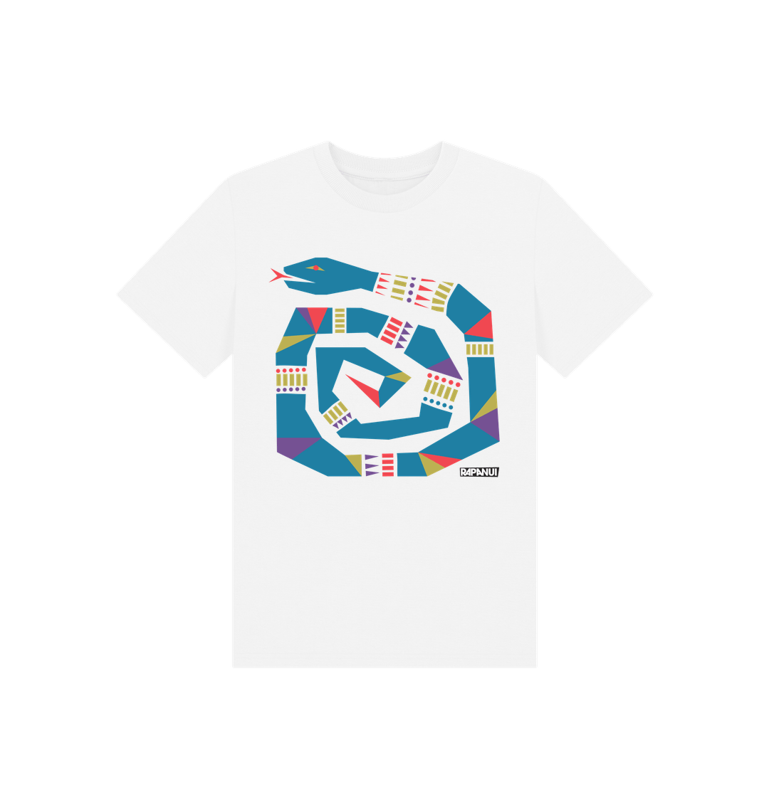 White Printed Kids T-Shirt
