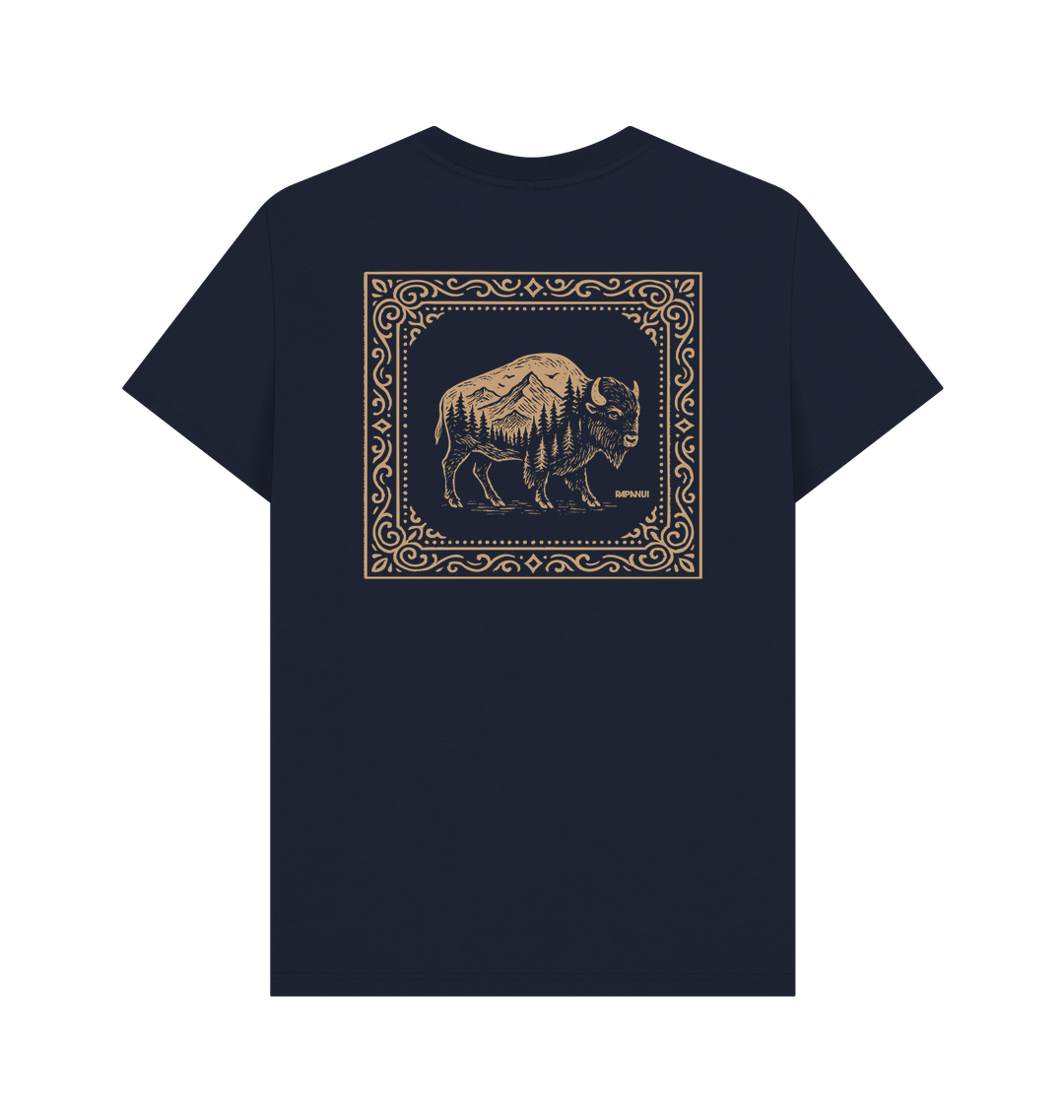 Navy Blue Printed T-shirt