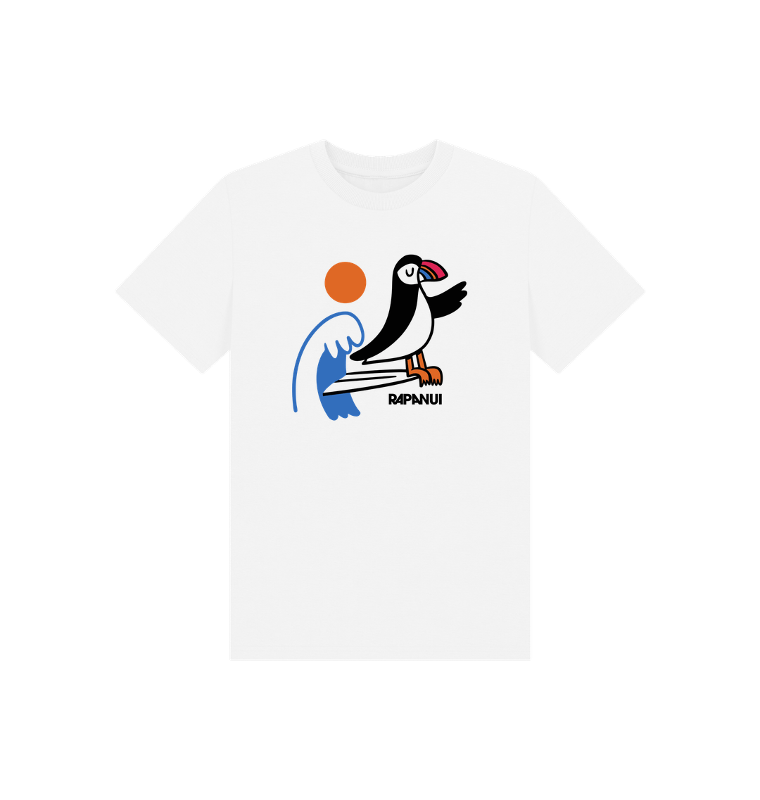 White Printed Kids T-Shirt