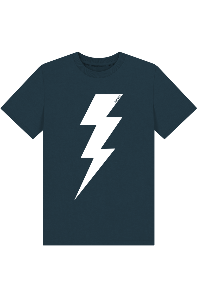 Denim Blue Printed Kids T-Shirt