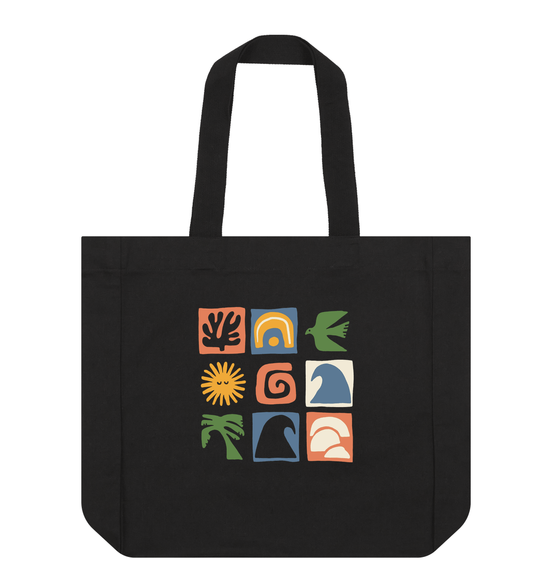 Black Printed Bag