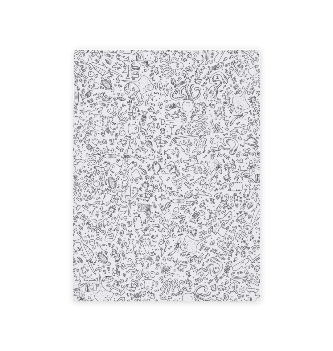Marine White Large notebook Front