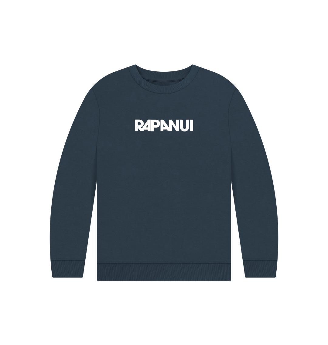 Navy Blue Printed Kids Jumper