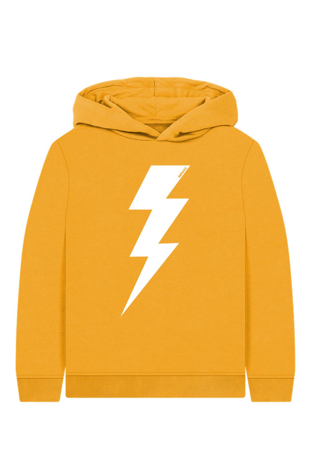Mustard Printed Kids Hoodie