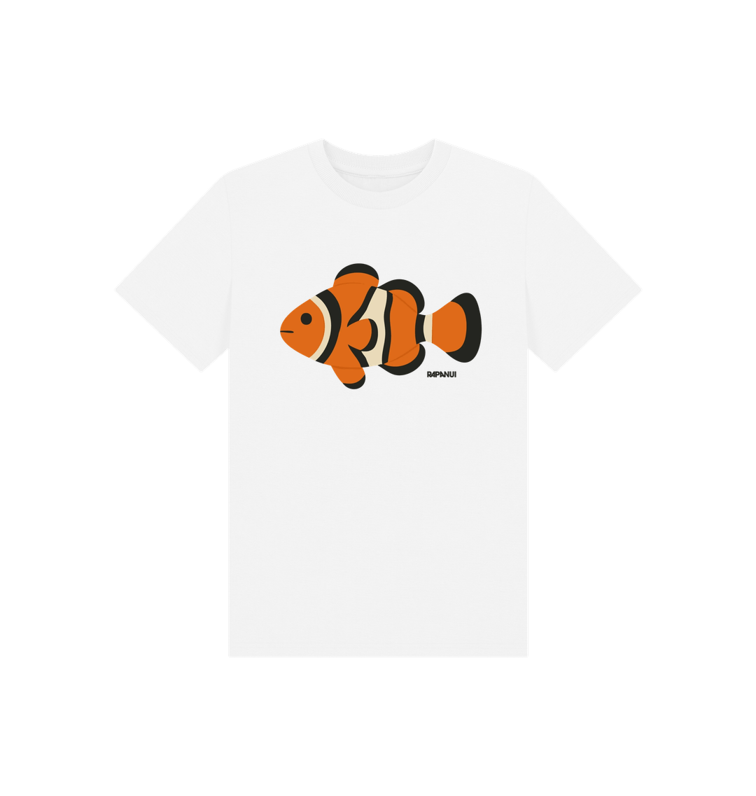 White Printed Kids T-Shirt