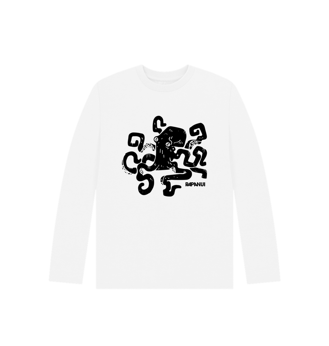 White Printed Kids T-Shirt Front