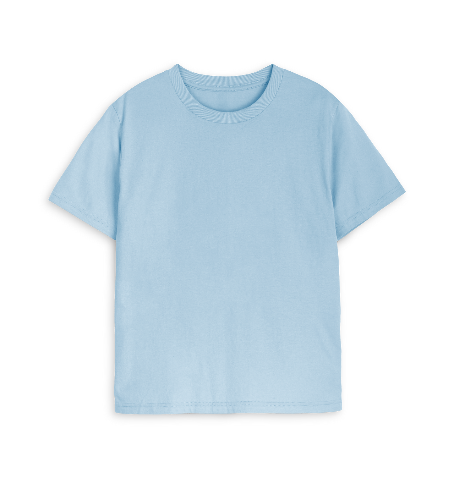 Milky Blue Printed T-shirt Front