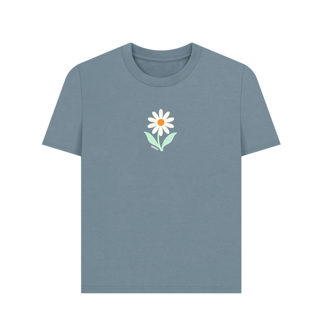 Stone Blue Printed T-shirt