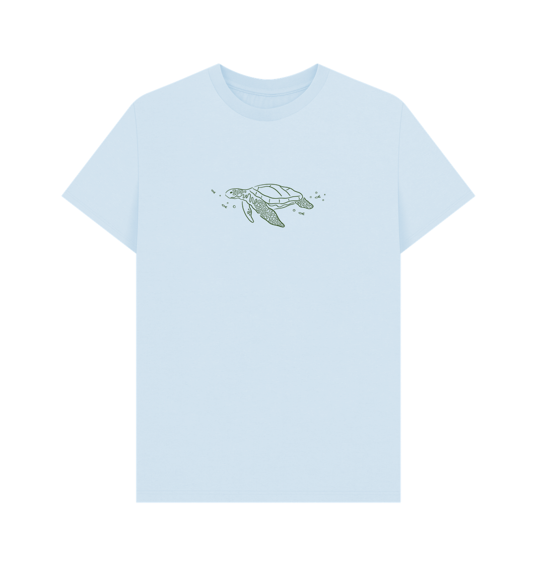 Sky Blue Printed T-shirt