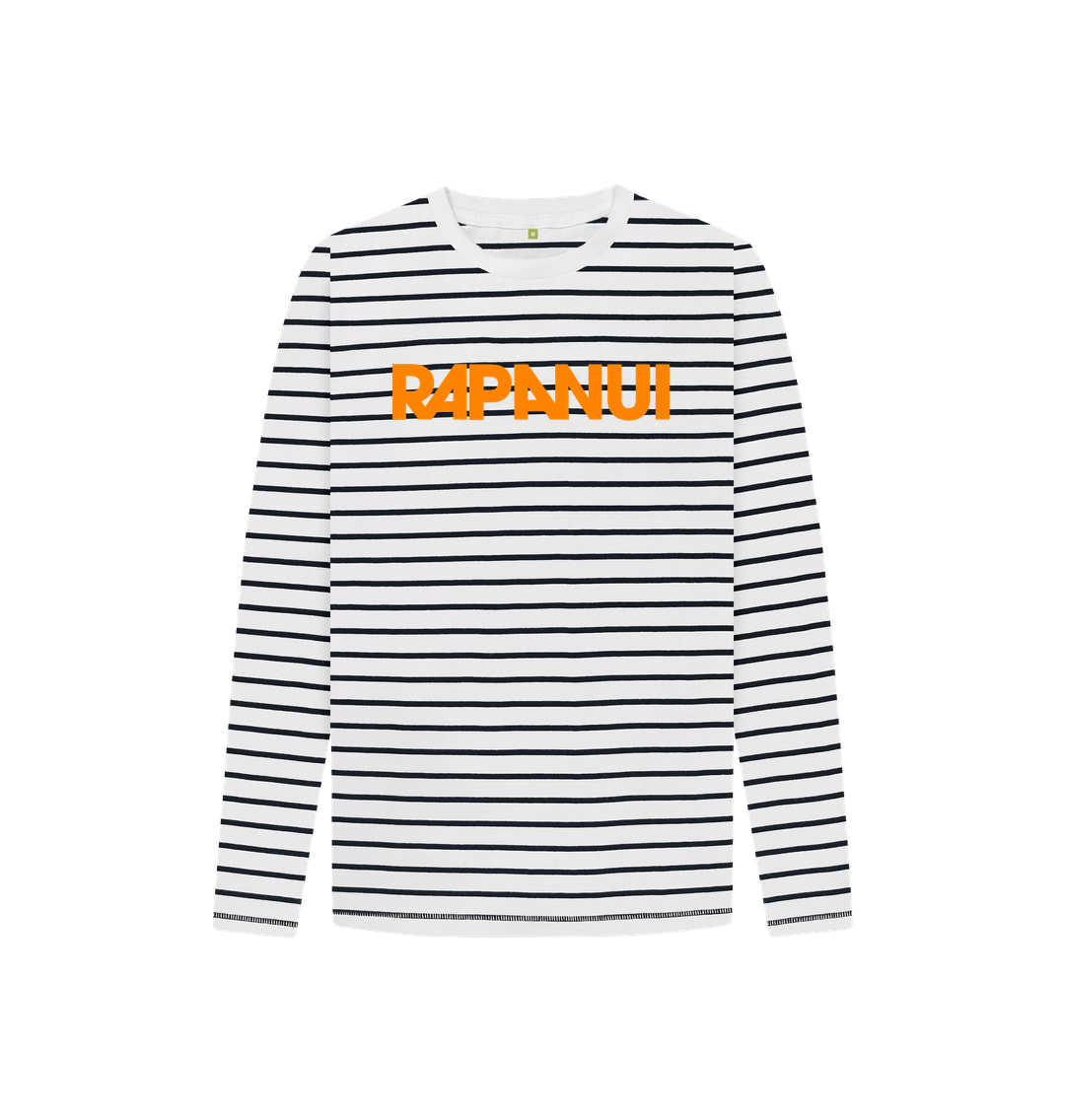Navy Stripes Printed Kids T-Shirt Front