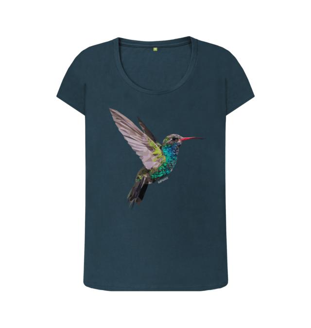 Denim Blue Printed T-shirt