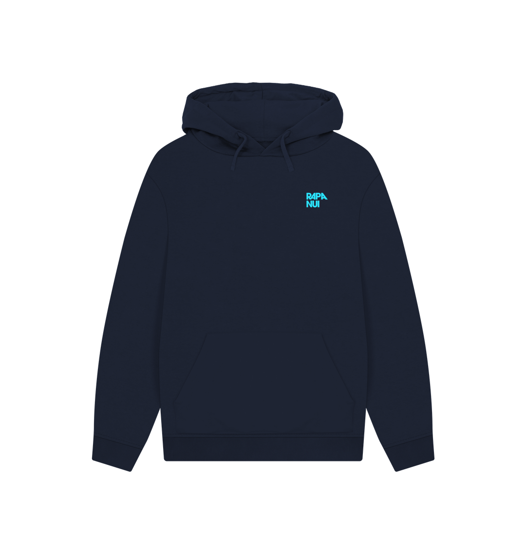 Navy Printed Hoody