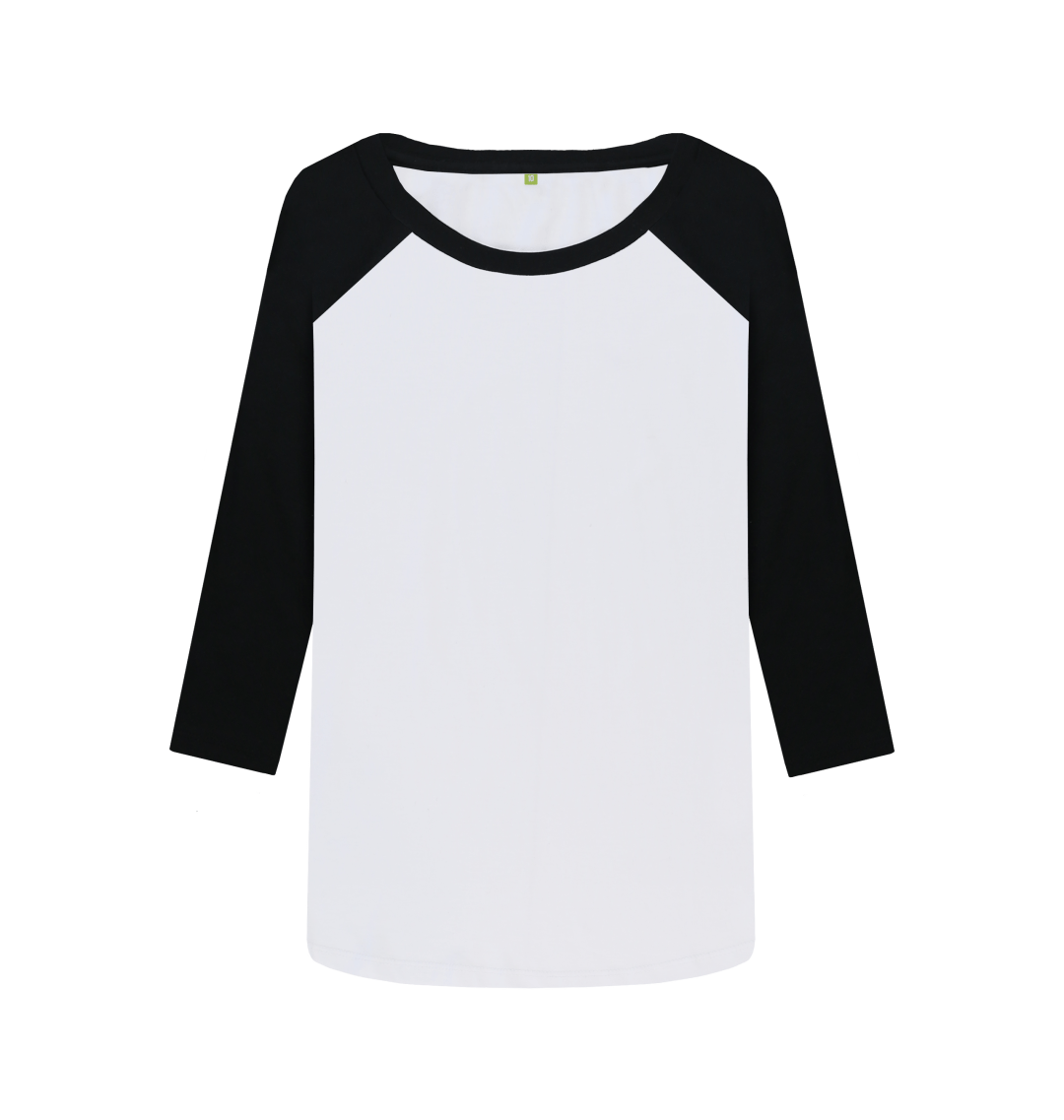 Black-White Printed Baseball T-shirt