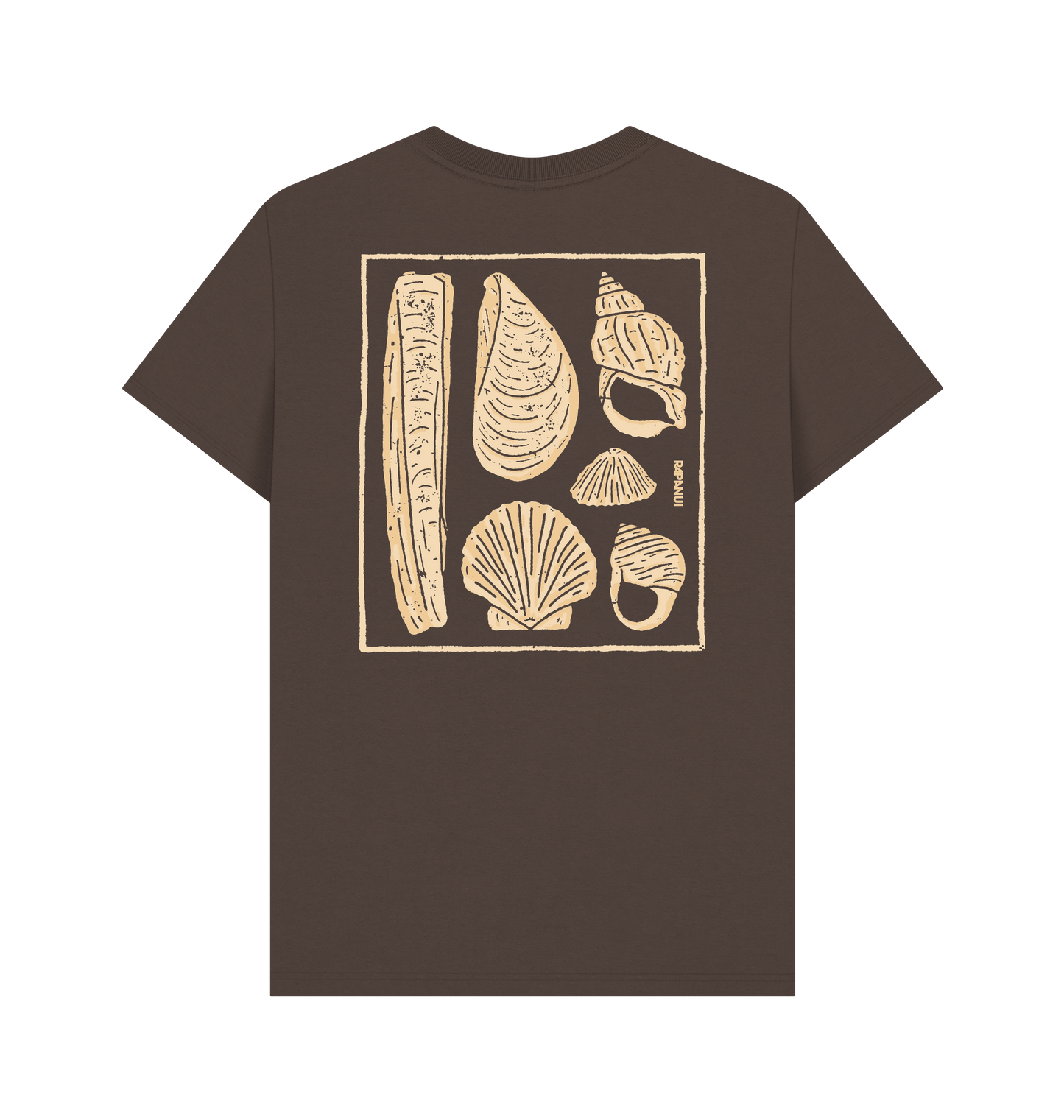 Chocolate Printed T-shirt Back