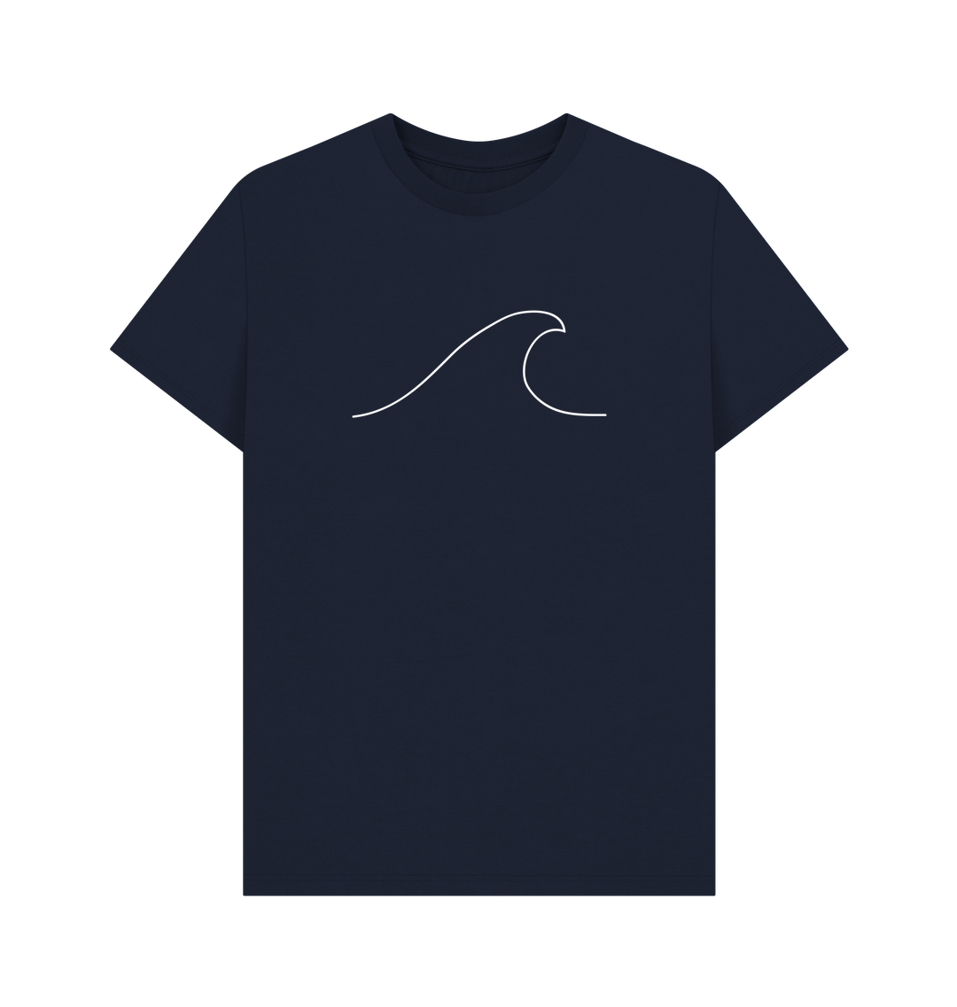 Navy Blue Printed T-shirt Front