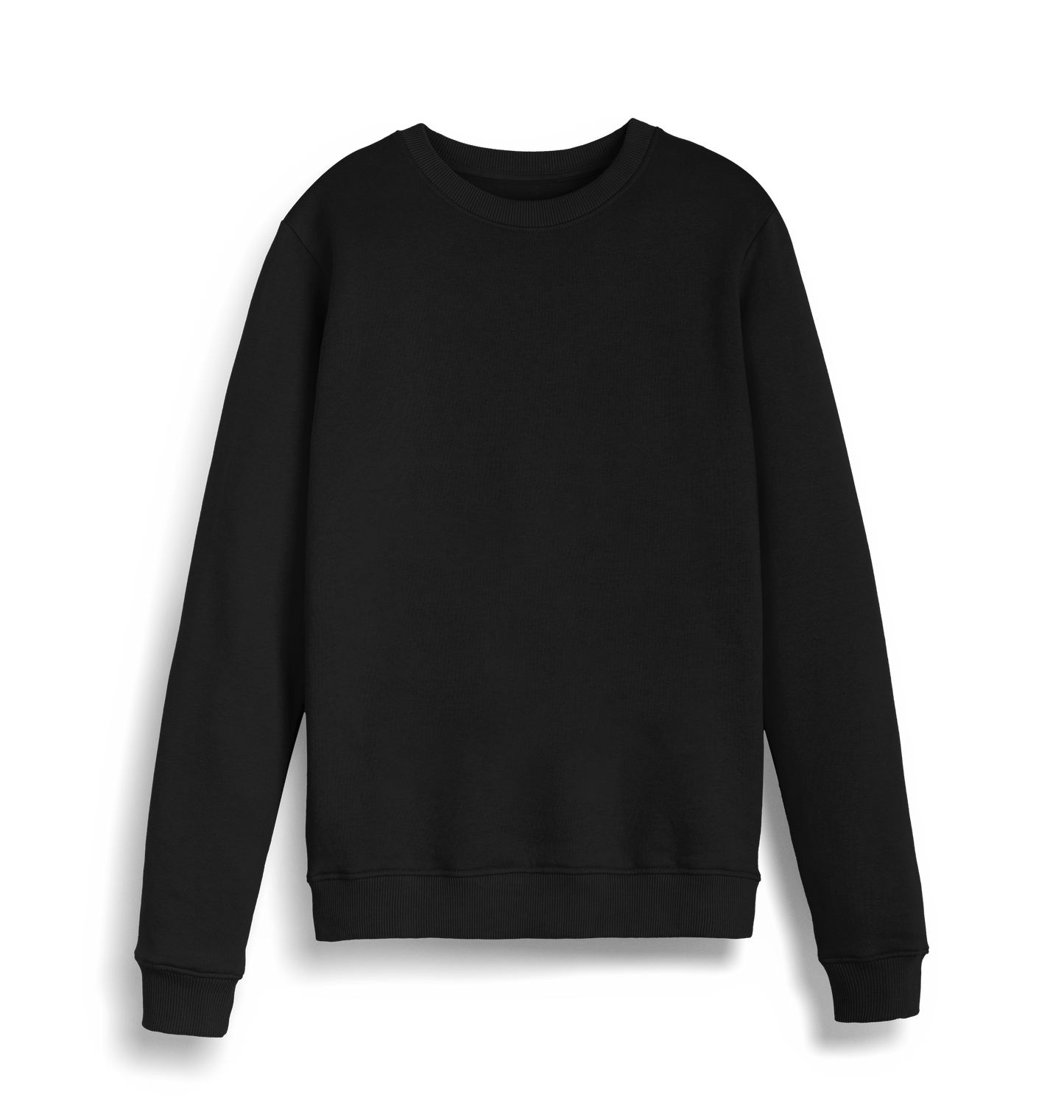 Black Printed Sweater Front