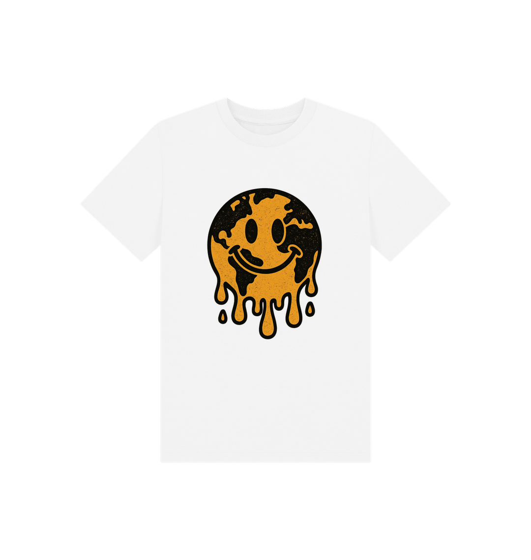 White Printed Kids T-Shirt