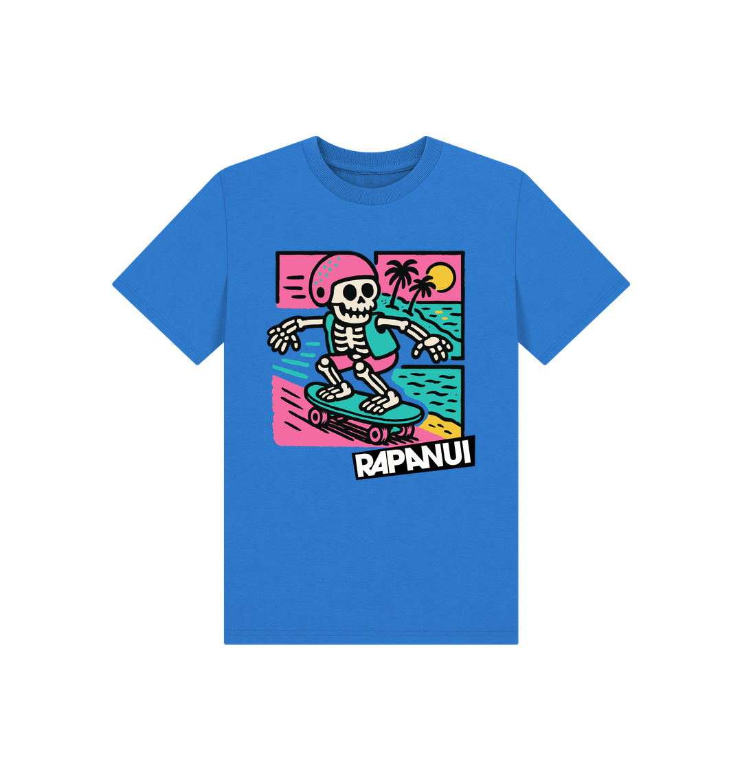 Bright Blue Printed Kids T-Shirt