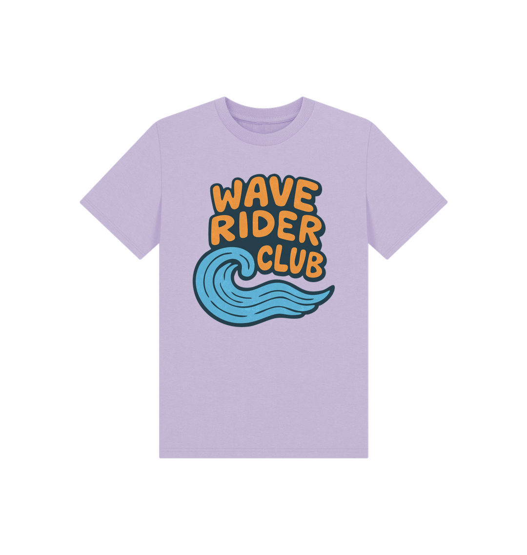 Soft Lilac Printed Kids T-Shirt Front