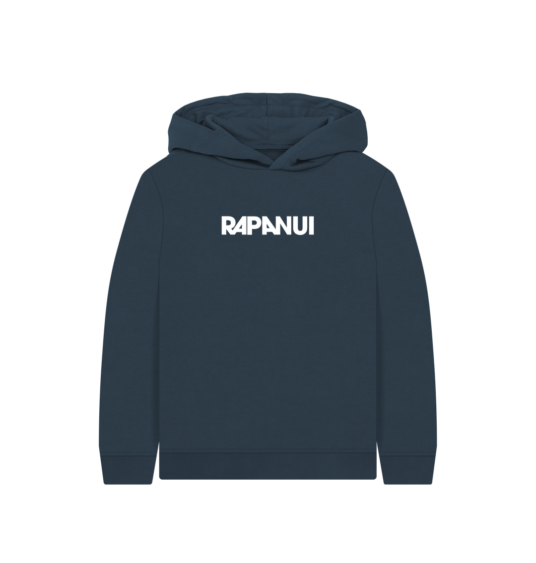 Navy Blue Printed Kids Hoodie