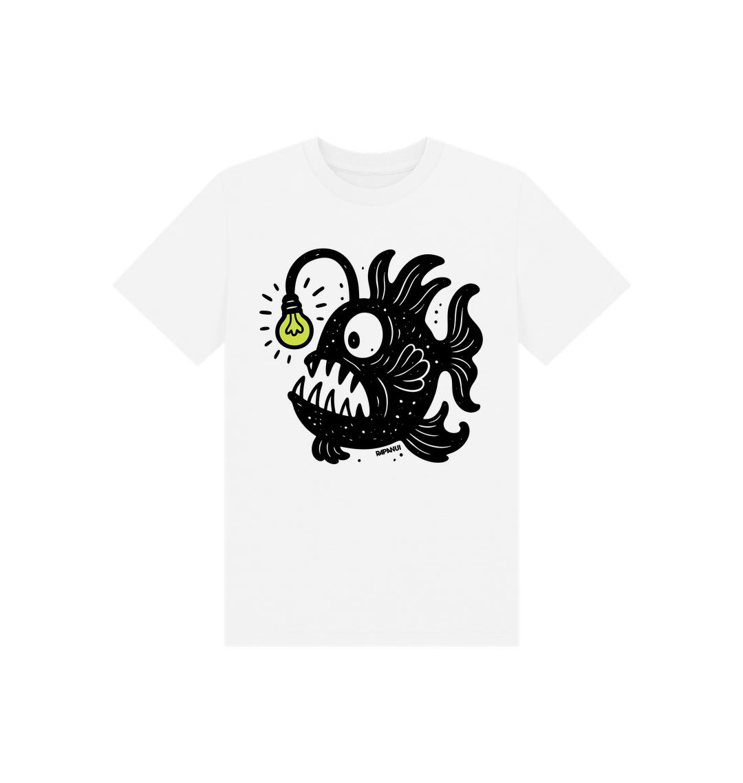 White Printed Kids T-Shirt