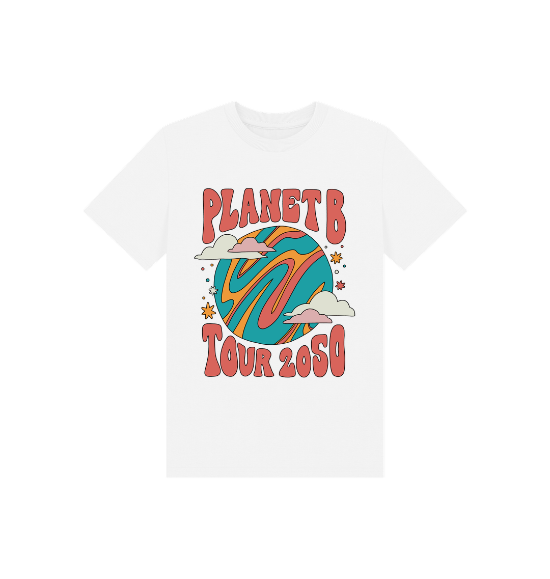 White Printed Kids T-Shirt