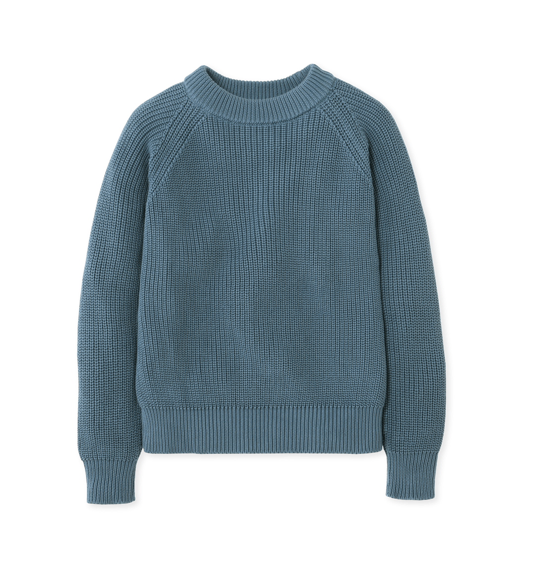 Stone Blue Printed Sweater