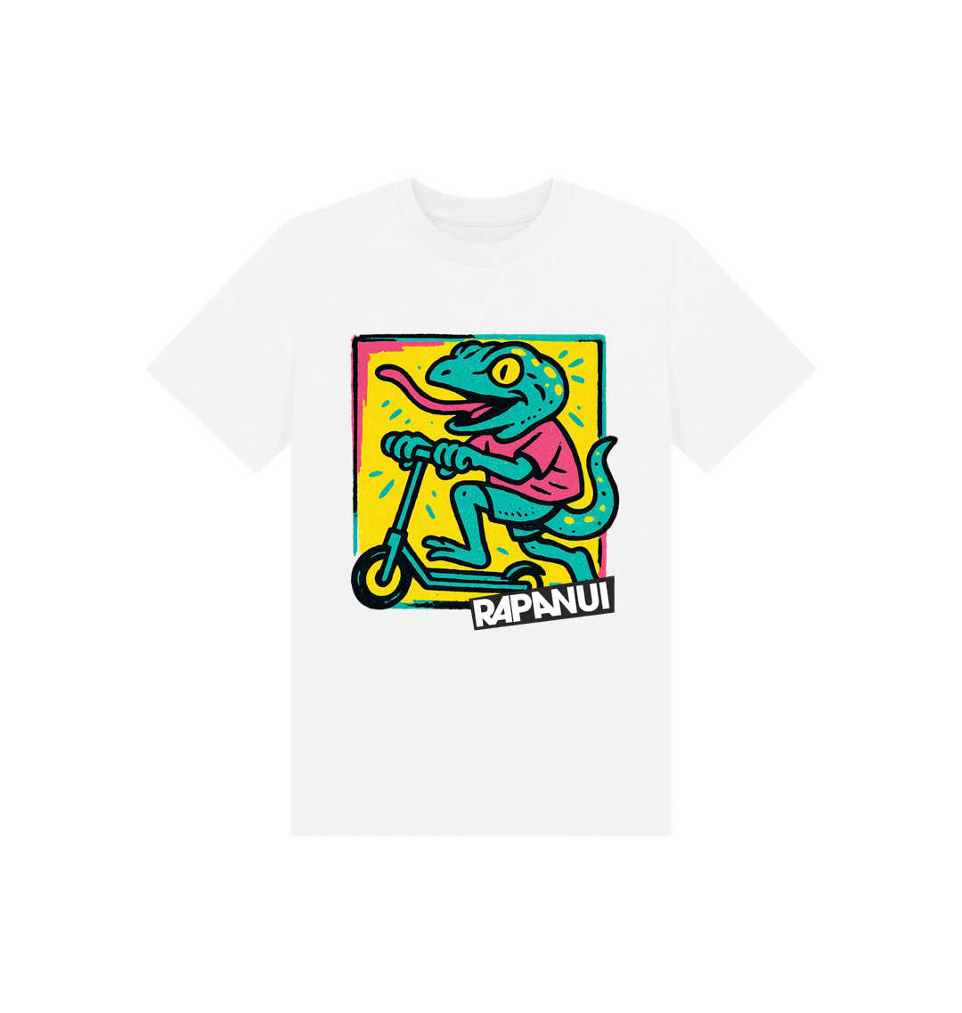 White Printed Kids T-Shirt