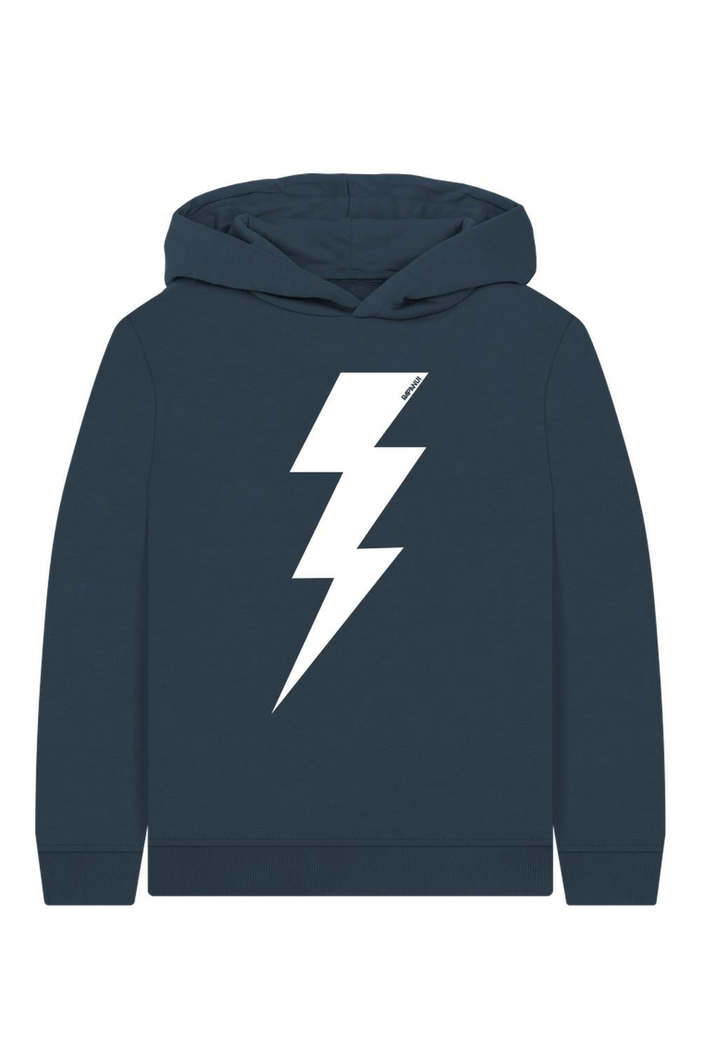 Navy Blue Printed Kids Hoodie