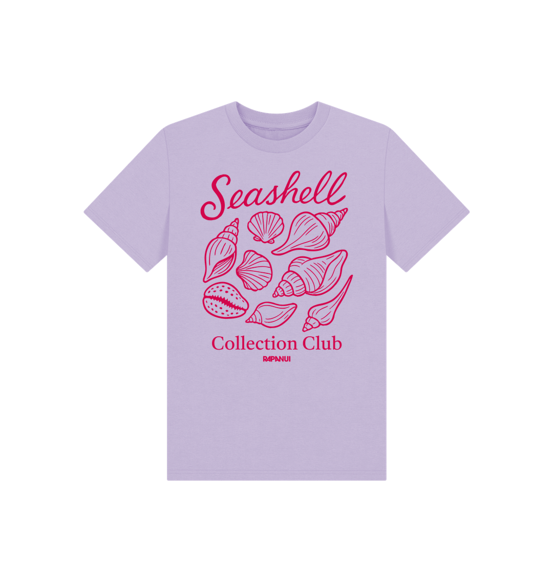 Soft Lilac Printed Kids T-Shirt Front