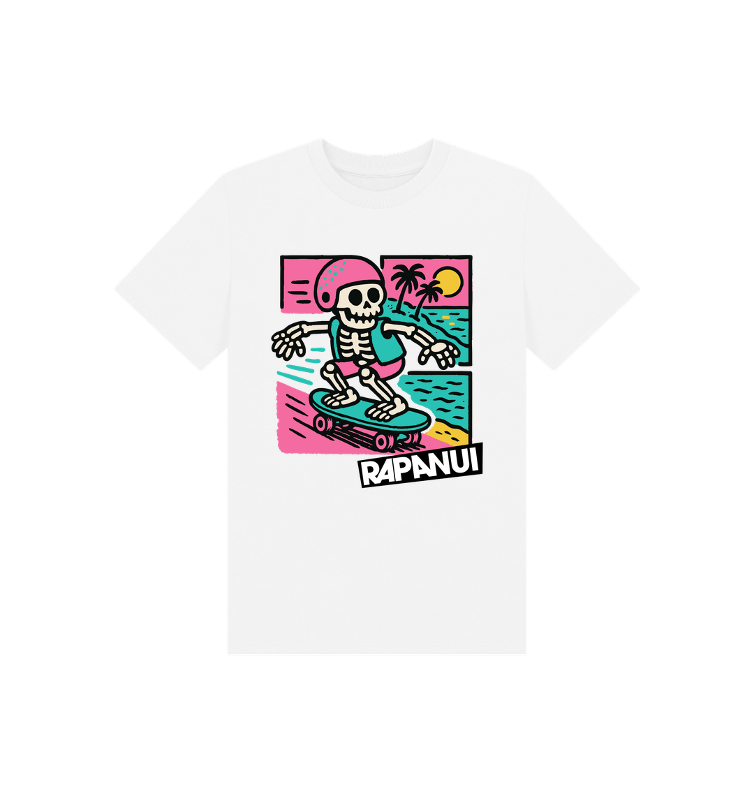 White Printed Kids T-Shirt