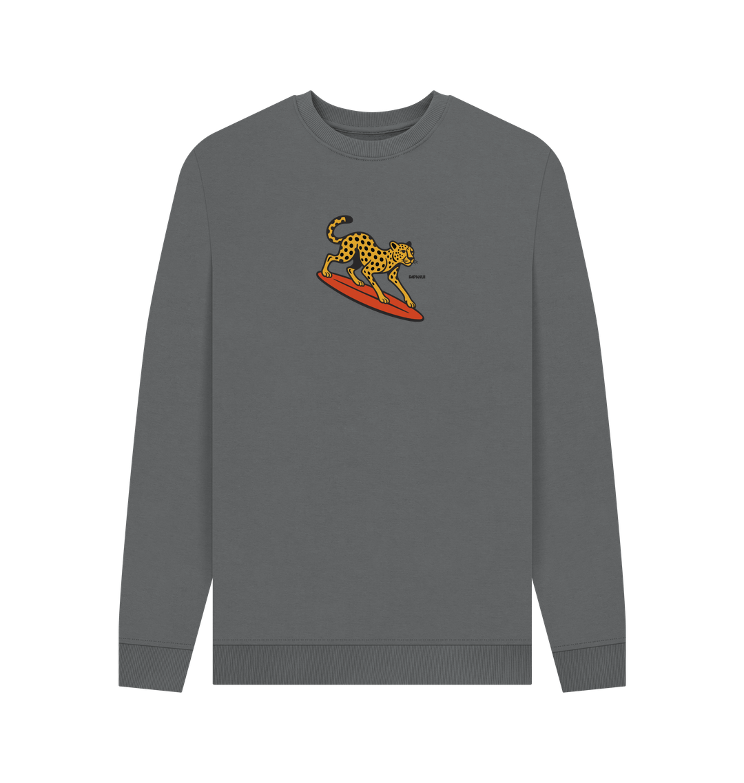Slate Grey Printed Sweater